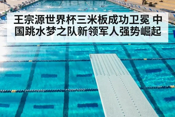 王宗源世界杯三米板成功卫冕 中国跳水梦之队新领军人强势崛起